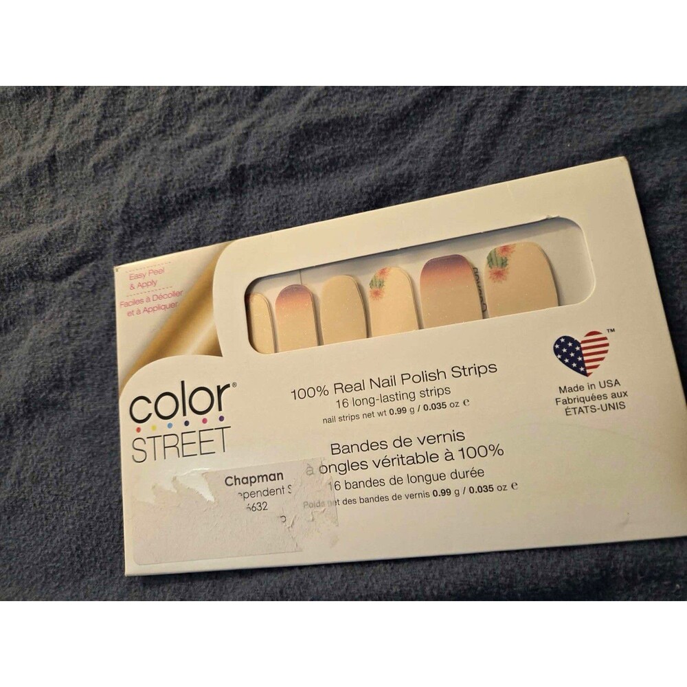 Color Street Cactus Canyon Glitter Multicolor Nail Polish Strips 0.035oz FDS597